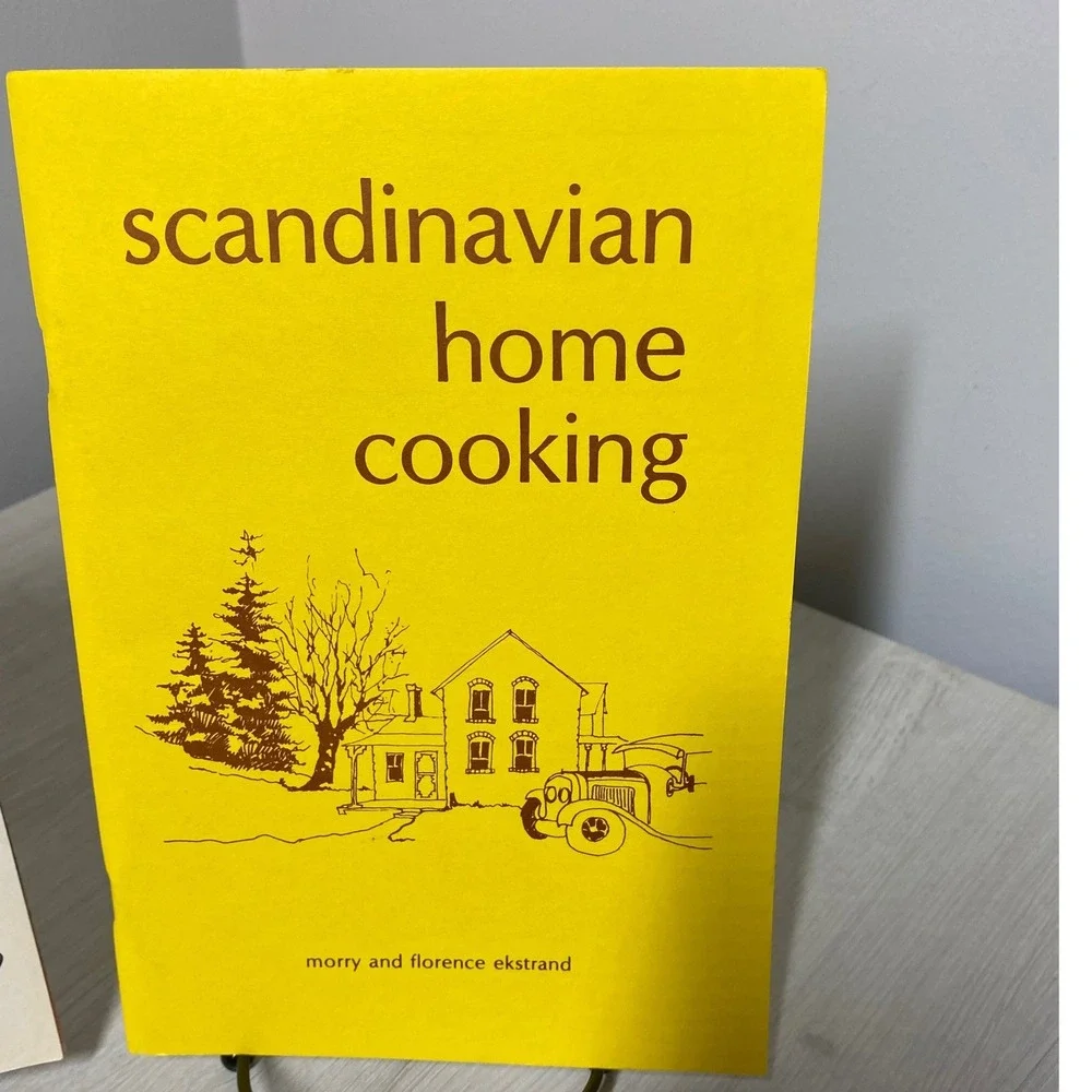 Vintage Scandinavian Cookbook Set 1955 Goodies 1976 Home Cooking Nordic Recipes